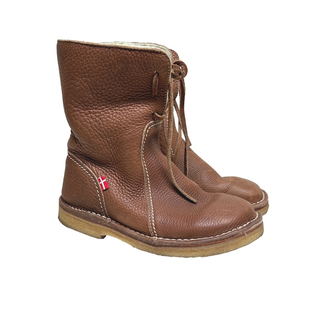 Duckfeet Arhaus Brown Leather Winter Boots